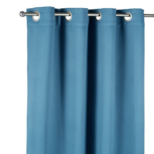 Rideau occultant porte bleu foncé 135x240cm