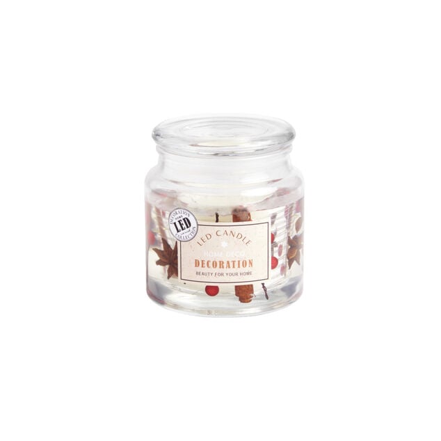 Bougie parfum&eacute;e 12H avec d&eacute;cor int&eacute;rieur LED (4 mod&egrave;les)