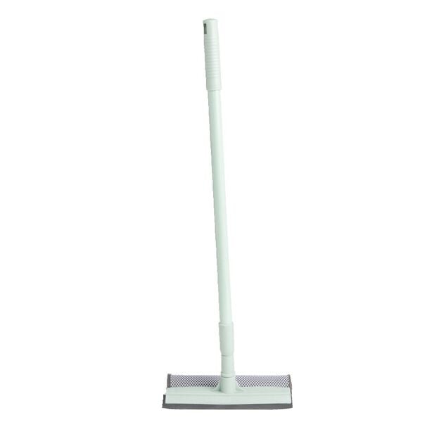 Raclette sol manche telescopique bleu