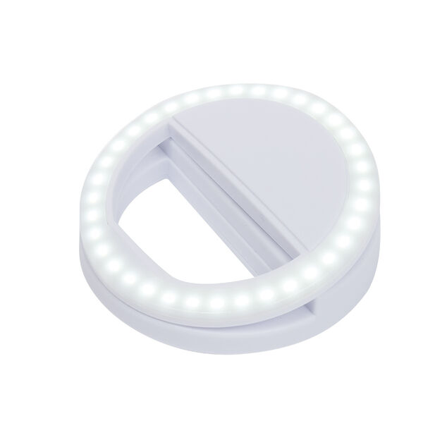 Anneau lumineux pour selfie blanc