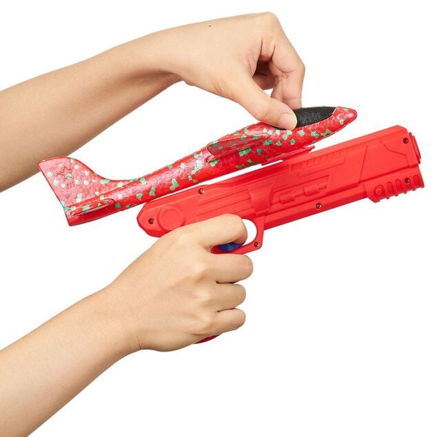 Set avion avec pistolet lanceur L.23cm