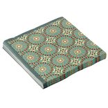 Serviette papier x20 carr&eacute;e New Mirage arabesque vert et dor&eacute; 33x33cm