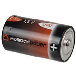 Pile Alcaline Homday Power LR20 x2