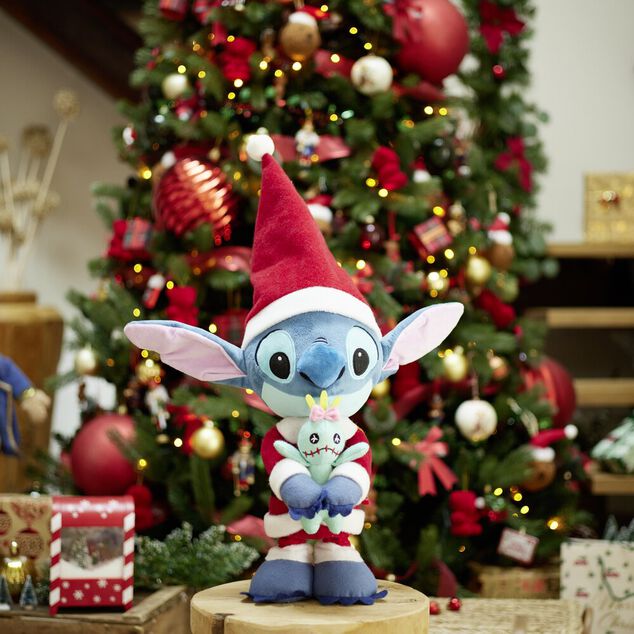 Décoration de Noël à poser Disney Stitch jambe extensible 42x17xH73cm
