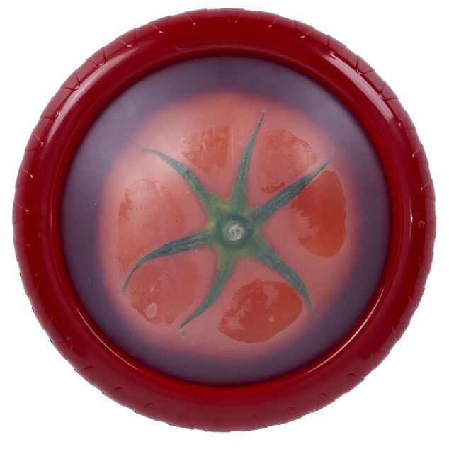 Couvercle conserve tomate en silicone et abs - &Oslash;13xH2,5cm