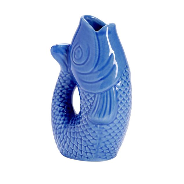Vase en c&eacute;ramique forme poisson 10x7xH16cm (2 mod&egrave;les)