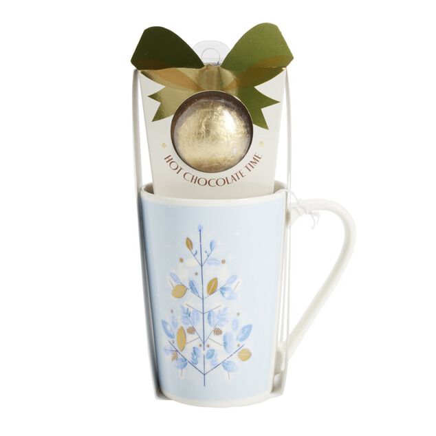 Coffret mug No&euml;l 330ml avec oeuf en chocolat (3 mod&egrave;les)