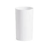 Gobelet salle de bain plastique blanc Ø6,5xH12cm