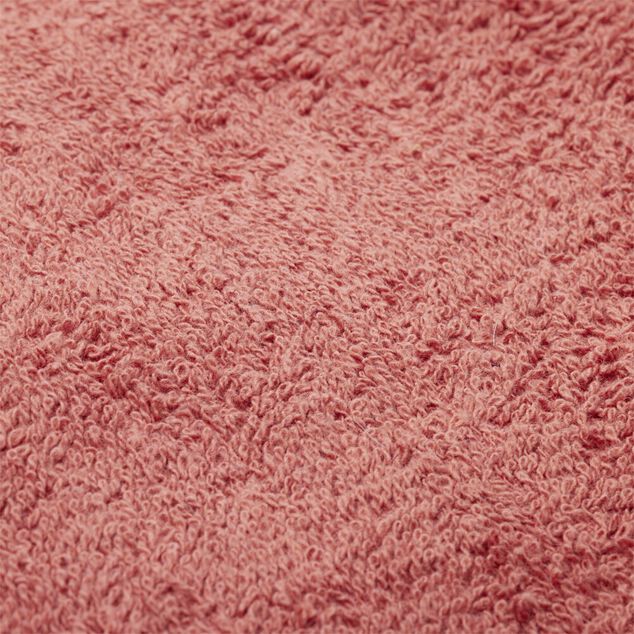 Serviette de toilette 50x90cm coton orange terracotta