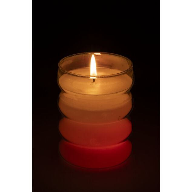 Bougie cire et LED couleurs changeantes 30H
