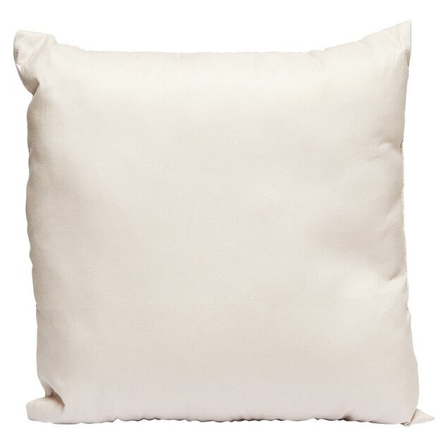 Coussin carr&eacute; en polyester taupe