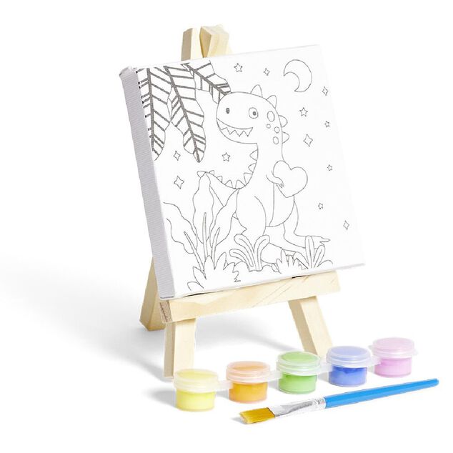 Toile à peindre avec accessoires inclus 15,5x10cm