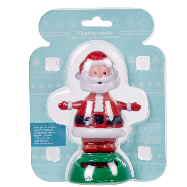 Figurine solaire p&egrave;re No&euml;l