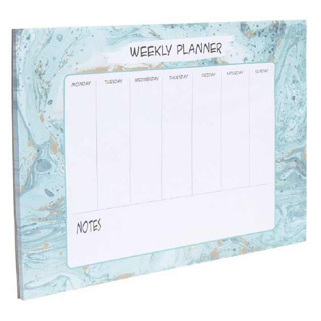 Semainier à motif bleu 50 pages