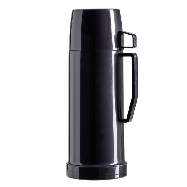 Bouteille isotherme 415ml avec tasse plastique noir