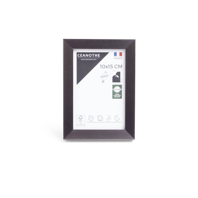 Cadre photo r&eacute;sine carbone 12,7x17,7cm pour photo 10x15cm