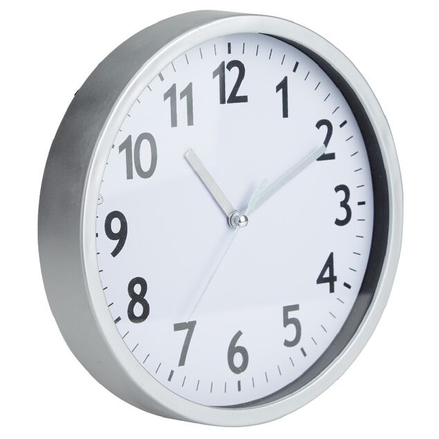 Horloge ronde en m&eacute;tal &Oslash;20 cm