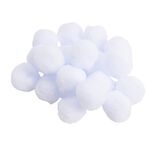 Boule de neige décoration de Noël blanche Ø4cm x100