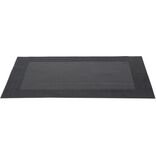 Set de table rectangulaire pvc uni noir