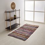 Tapis jacquard 140x70cm coton multicolore