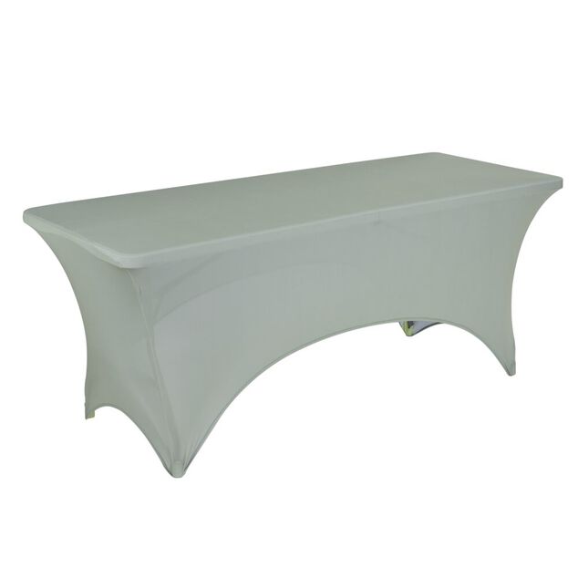 Housse de table Fiesta extensible tissu vert 180x74xH76cm