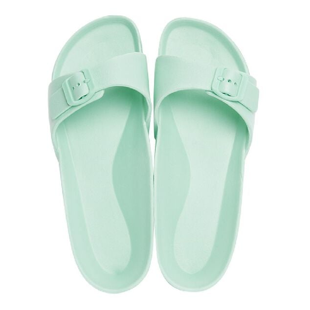 Mule plastique bleu