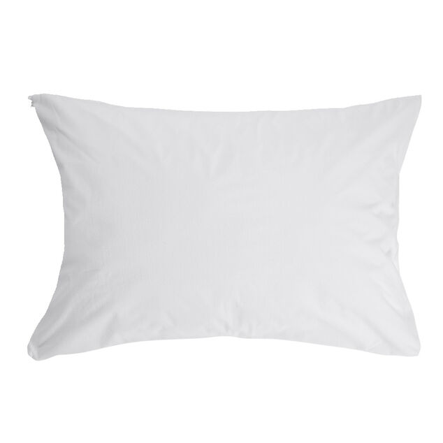 Prot&egrave;ge oreiller tissu bouclette blanc 50x70cm