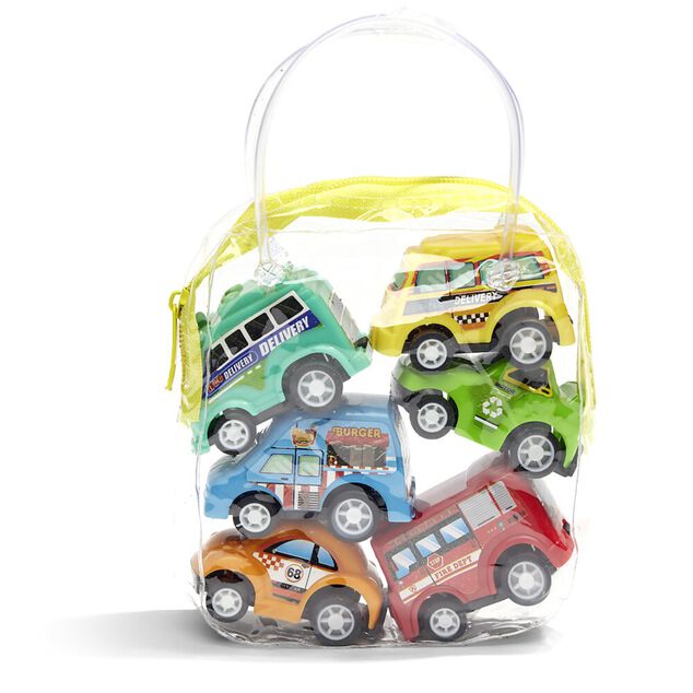 Lot de 6 jouets v&eacute;hicules de chantier