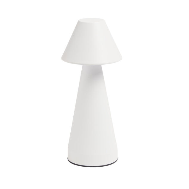 Lampe de table Conni USB tactile blanche Ø9,5xH22,5cm