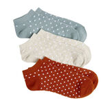 Chaussettes femme tige courte polycoton 3 paires 36/40
