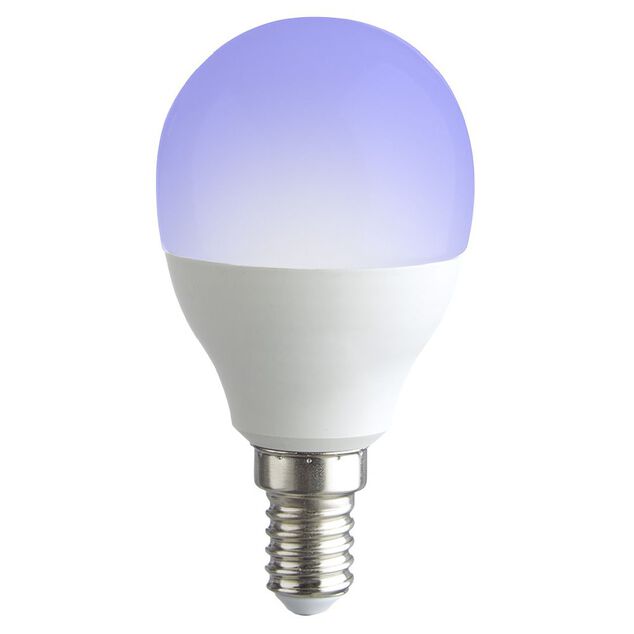 Ampoule LED E14 G45 couleurs changeantes avec t&eacute;l&eacute;commande 470lms