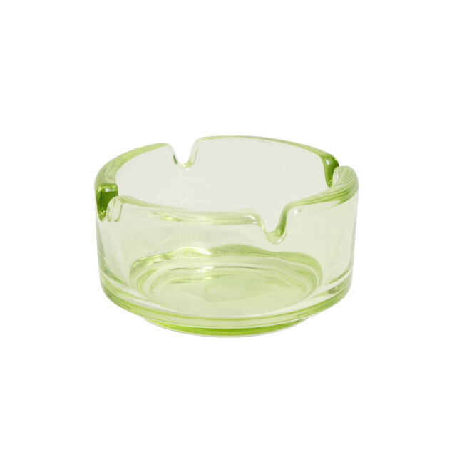 Cendrier en verre &Oslash;7,2xH3,6cm - 6 mod&egrave;les
