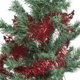 Guirlande de Noël à brins rouge scintillant L 3 m