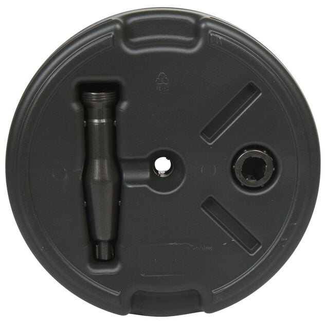 Pied de parasol rond &agrave; remplir 20L noir