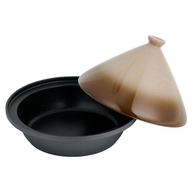 Plat &agrave; tajine fonte d'aluminium &Oslash;30xH20cm