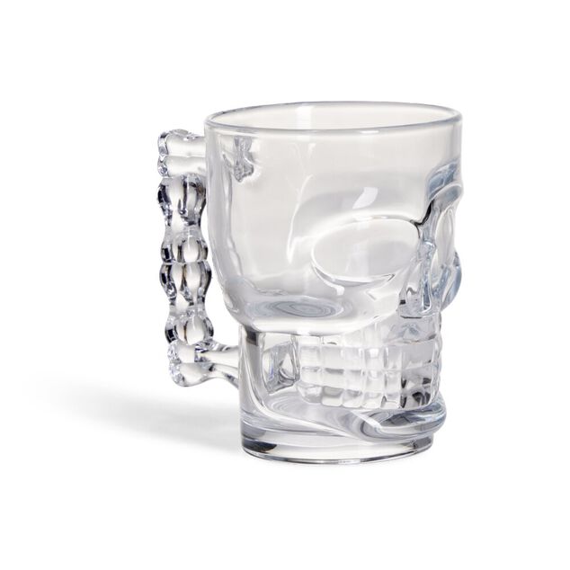 Chope de bi&egrave;re Halloween forme t&ecirc;te de mort 510ml