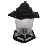 Mangeoire &agrave; oiseaux &agrave; suspendre vert L14,8 x l17 x H14,8 cm