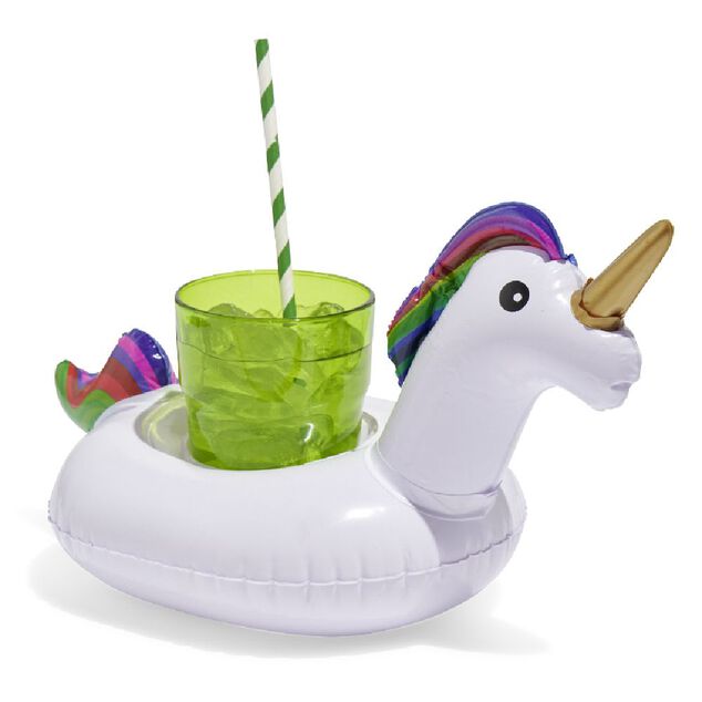 Porte verre gonflable licorne Ø20xH20cm