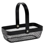 Panier en m&eacute;tal noir ou blanc