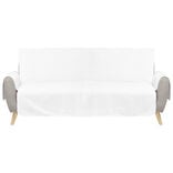 Protège canapé côtelé L279xH179cm - 2 modèles gris ou blanc