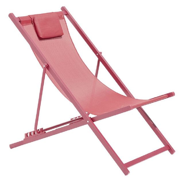 Chilienne Oxford 5 positions rouge 100x61xH92cm