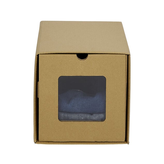 Bo&icirc;te de rangement en carton avec fen&ecirc;tre transparente 34x23xH24cm