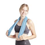 Serviette de sport violette 100x30 cm