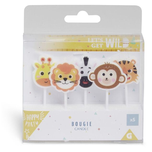 Bougie animal x5