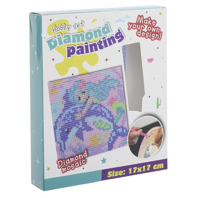 Kit cr&eacute;ation mosa&iuml;que Diamond Painting 17x17cm