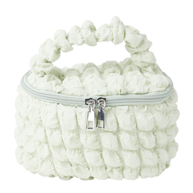 Trousse de maquillage tissu bouclette19x12xH11cm (2 modèles)