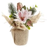 Fleur artificielle de Noël poinsettia (2 modèles)