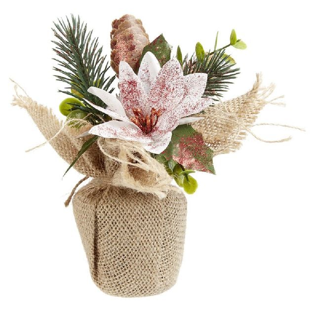 Fleur artificielle de No&euml;l poinsettia (2 mod&egrave;les)