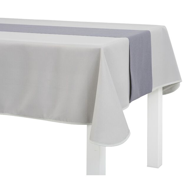 Chemin de table en polyester gris