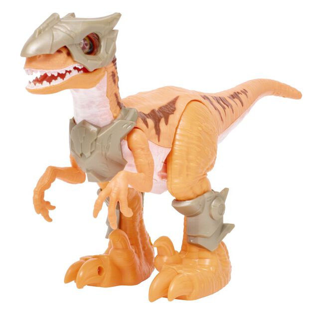 Robot dinosaure Wars son et lumi&egrave;re anim&eacute; plastique marron 27xH15cm